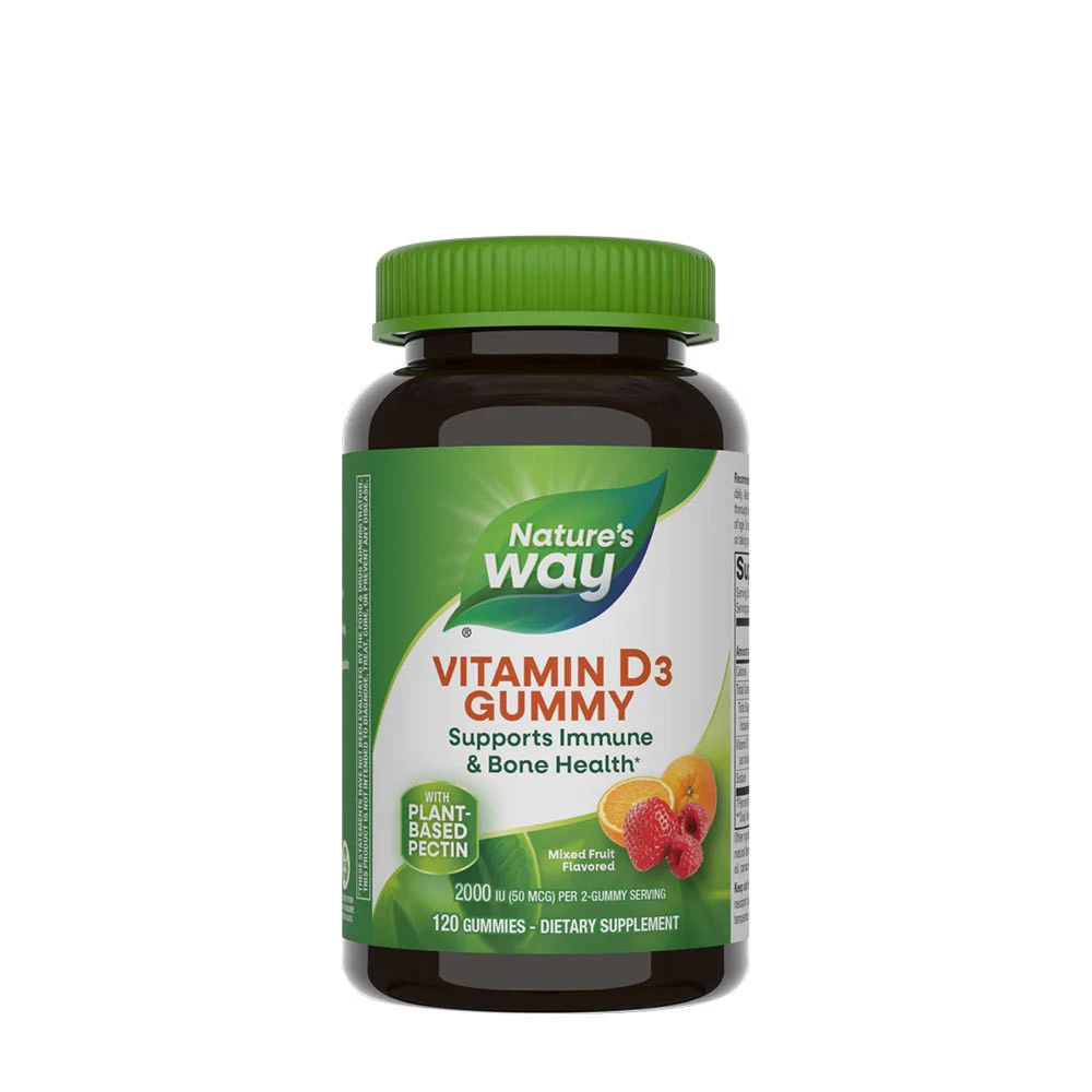 Natures Way - Vitamin D3 Gummibärchen, 120 Stück