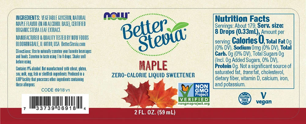 NOW Foods - BetterStevia Flüssig, Ahorngeschmack (59 ml) – Bild 4