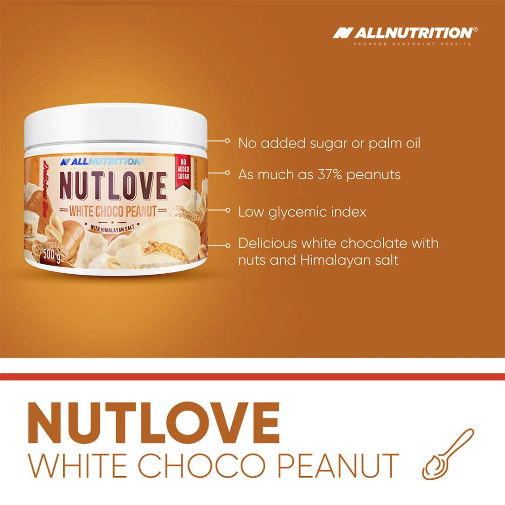 Allnutrition - Nutlove, Weiße Schokolade mit Erdnuss - 500g – Bild 7
