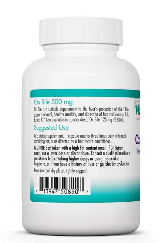 Nutricology Ochsen-Galle 500 mg, 100 vegetarische Kapseln – Bild 3