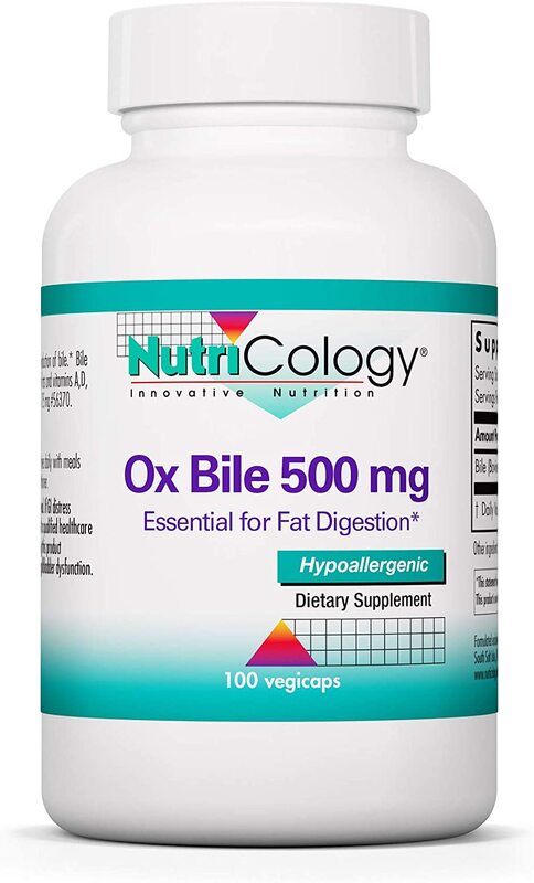 Nutricology Ox Bile 500mg 100 Veg. capsules