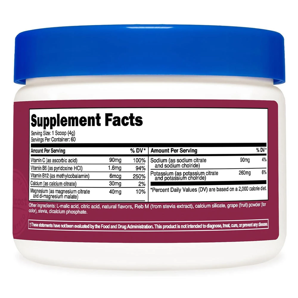 Nutricost - Nutricost Elektrolytkomplex (234 g, Traube) – Bild 4