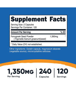 Nutricost Fenugreek 1350 mg (240 Kapseln)