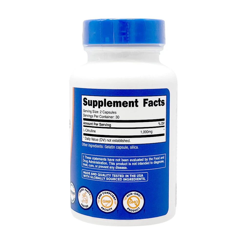Nutricost L-Citrullin 1500 mg (60 Kapseln) – Bild 2