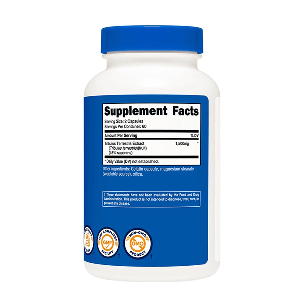 Nutricost - Tribulus 1500 mg (120 Kapseln) – Bild 2