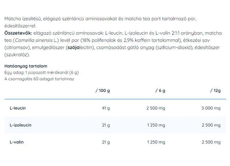 Nutriversum - BCAA 2:1:1 (360 g, Matcha) – Bild 4