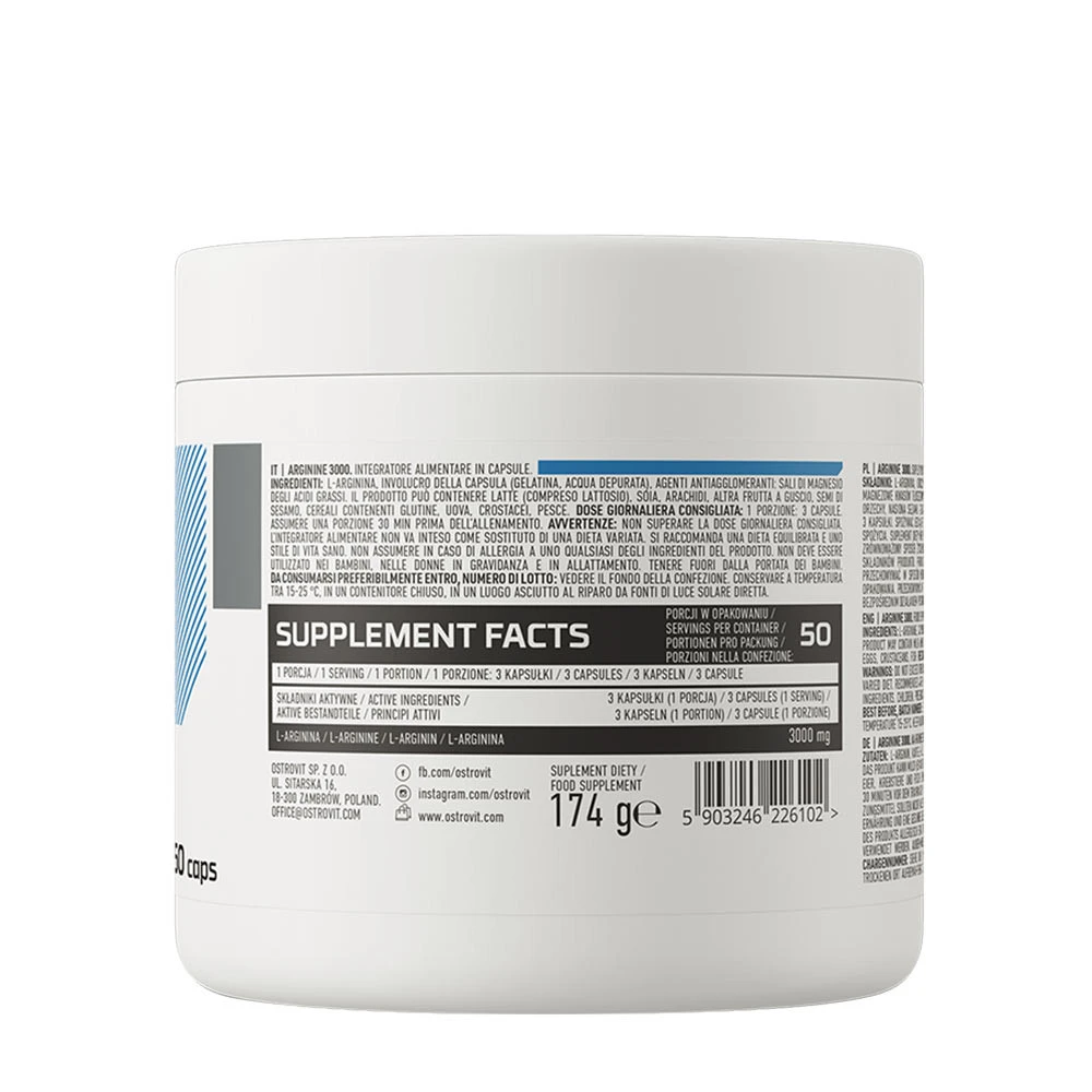 OstroVit - OstroVit Arginin 3000 mg (150 Kapseln) – Bild 7