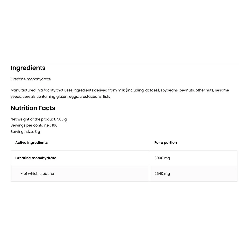 OstroVit - OSTROVIT Kreatinmonohydrat Natur (500 g) – Bild 5