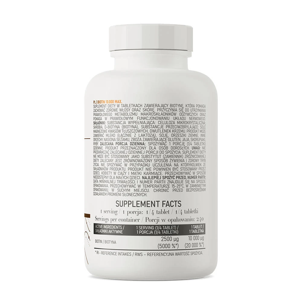 OstroVit Biotin 10.000 MAX (60 Tabletten) – Bild 6