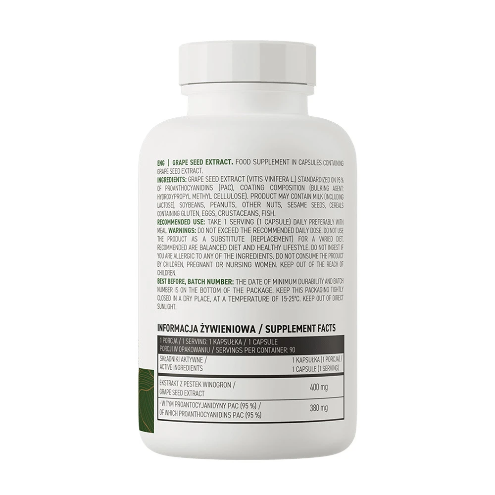 OstroVit - Traubenkernextrakt Vege (90 Kapseln) – Bild 2