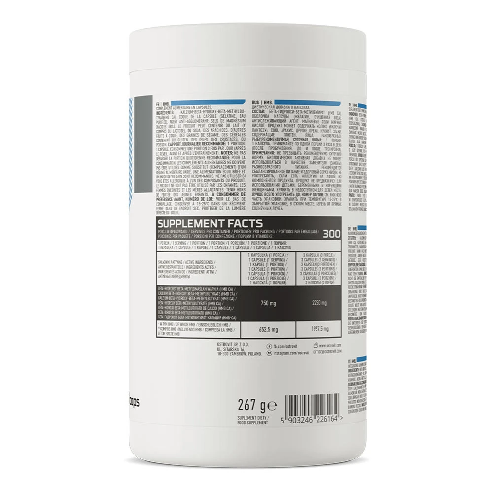 OstroVit - OstroVit HMB 2250 mg (300 Kapseln) – Bild 9