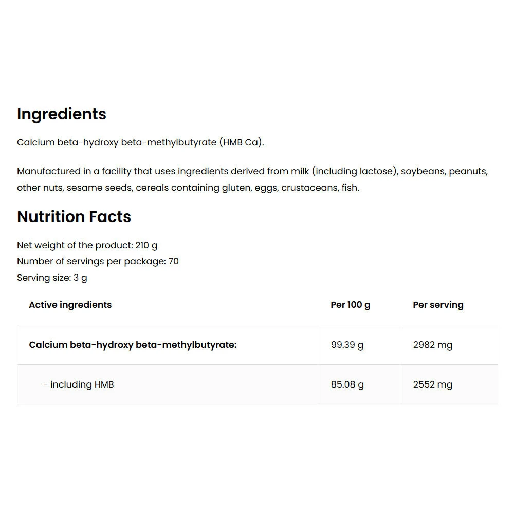 OstroVit - OstroVit HMB Supreme Pure (210 g) – Bild 4