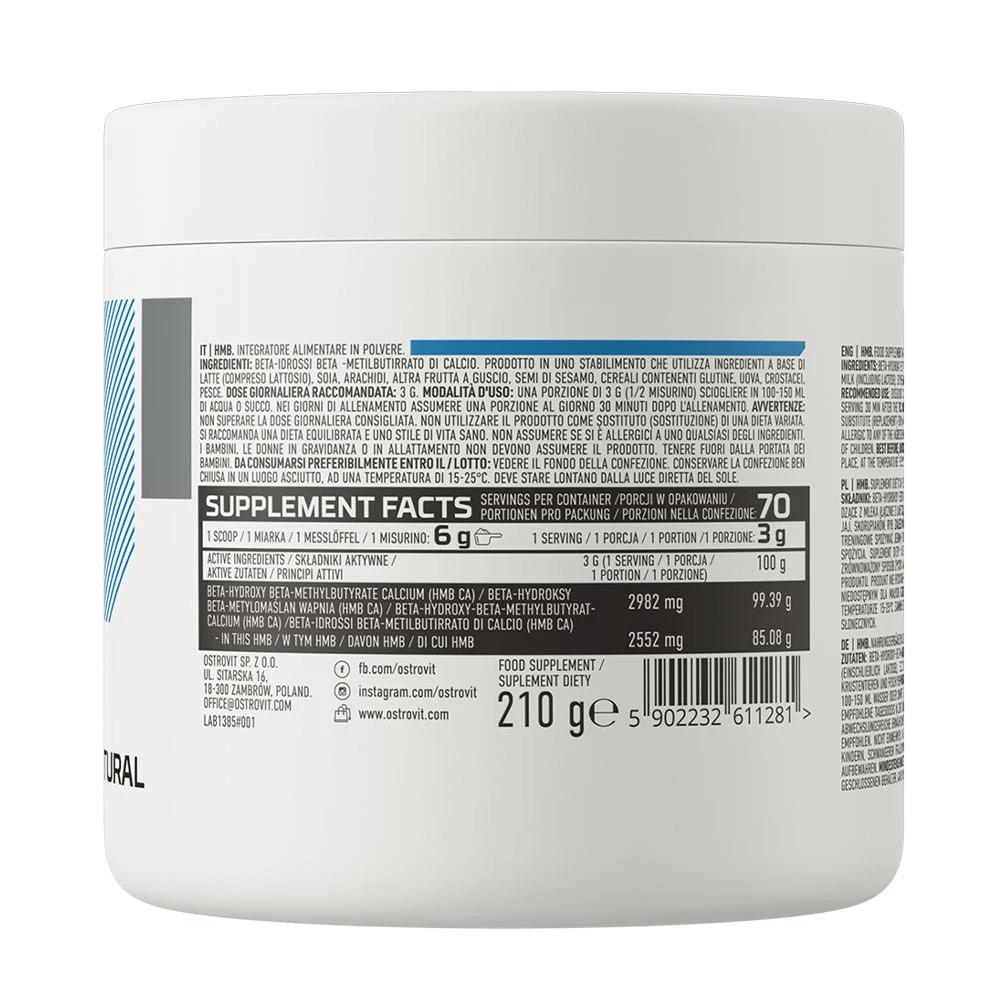 OstroVit - OstroVit HMB Supreme Pure (210 g) – Bild 6