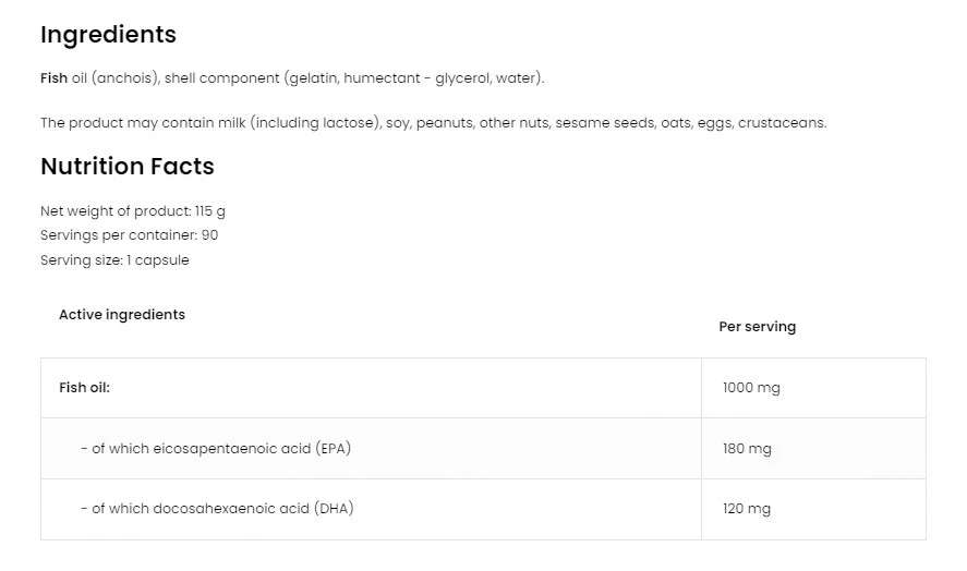 OstroVit - Omega 3 (90 Kapseln) – Bild 2
