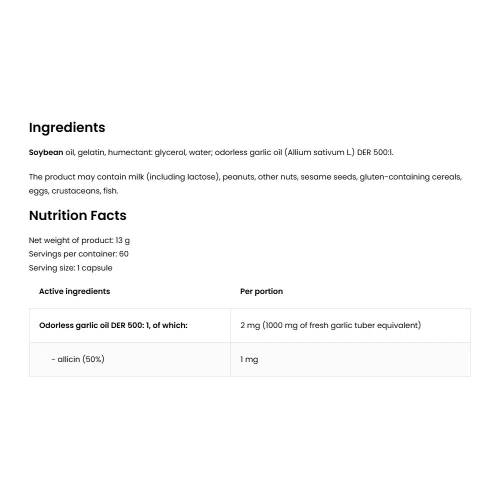 OstroVit Pharma Knoblauch (60 Weichkapseln) – Bild 4
