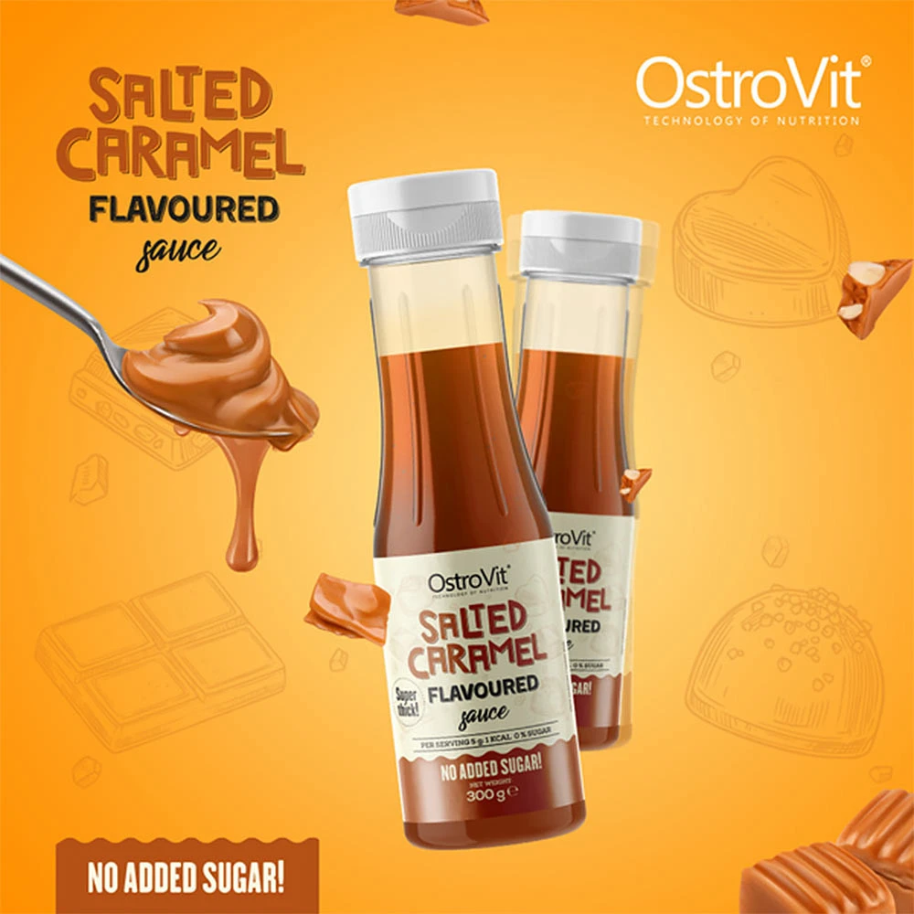 OstroVit - OstroVit Sauce mit gesalzenem Karamellgeschmack (300 g) – Bild 7