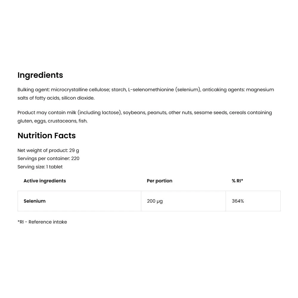 OstroVit - Selen (220 Tabletten) – Bild 2
