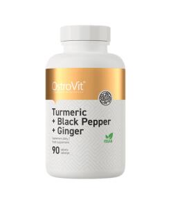 Ostrovit Turmeric + Black Pepper + Ginger (90 Tablets)