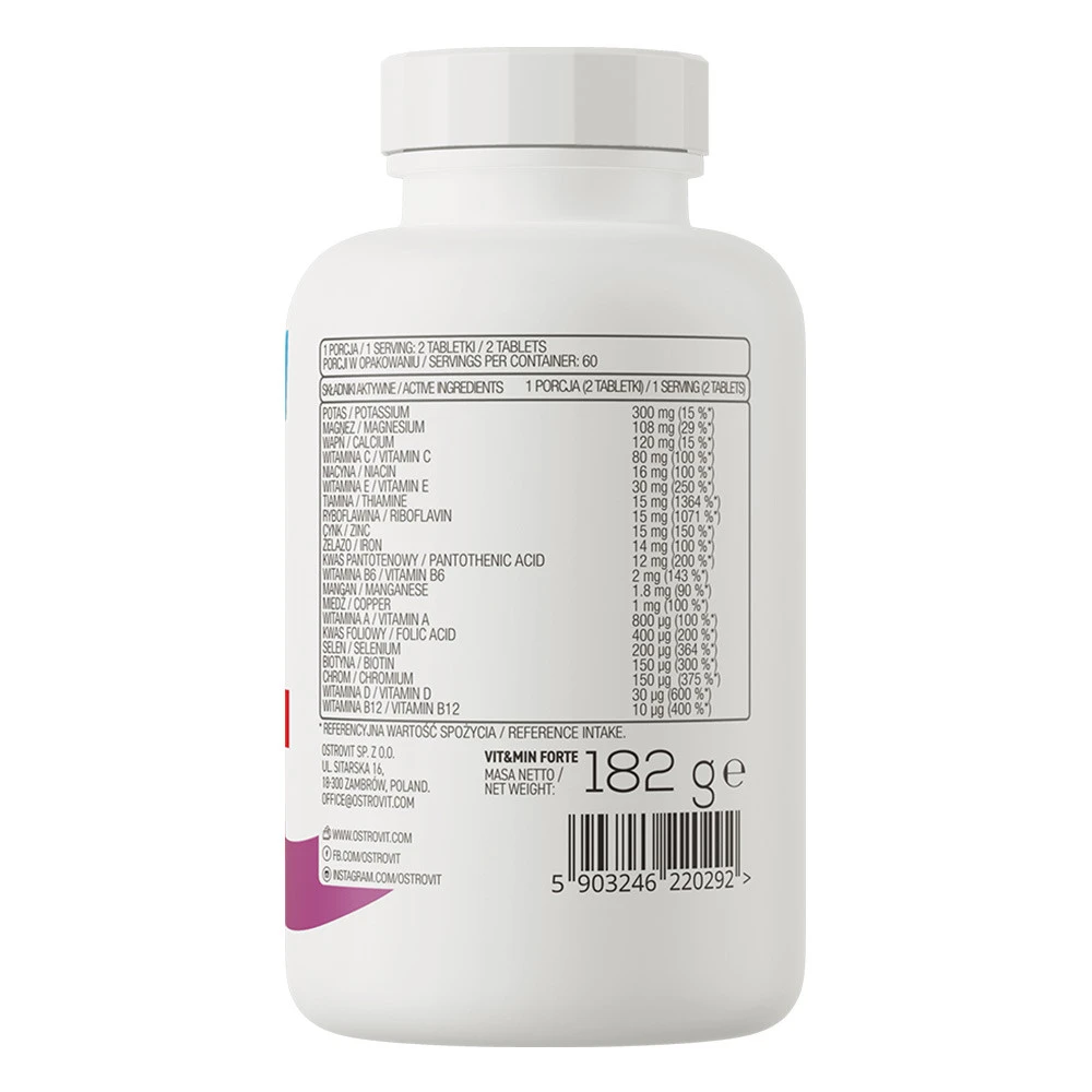 OstroVit - OstroVit Vit&Min FORTE (120 Tabletten) – Bild 4