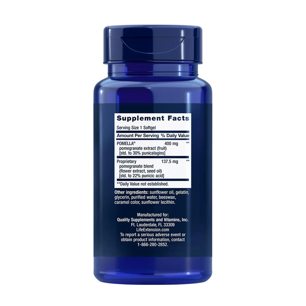 Life Extension - Kompletter Granatapfel - 30 Weichgelkapseln – Bild 2