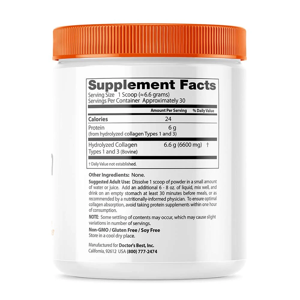 Doctor's Best - Reines Kollagen Typ 1 und 3 Pulver - 200g – Bild 4