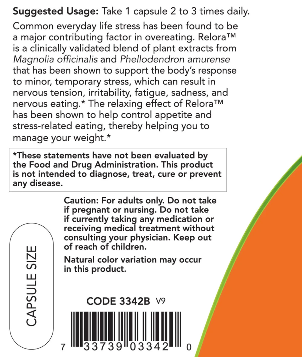 NOW Foods - Relora, 300 mg - 60 Kapseln – Bild 6