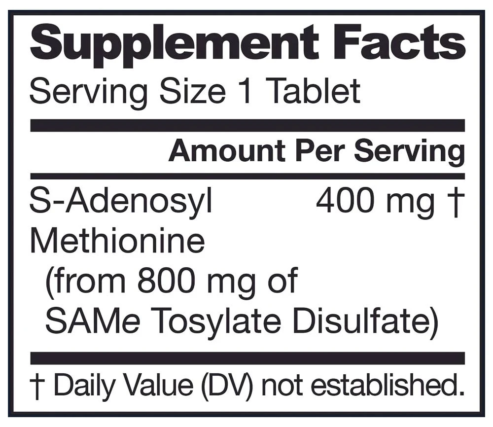 Jarrow Formulas - SAMe 400 - 30 Tabletten – Bild 2