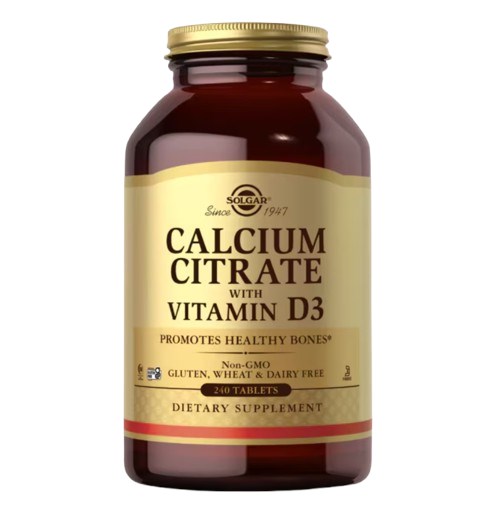 SOLGAR Calcium Citrate with Vitamin D3 (240 tabs)