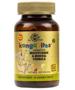 SOLGAR Kangavites Multivitamin & Mineral Solgar (tropical punch flavour) (60 tabs)