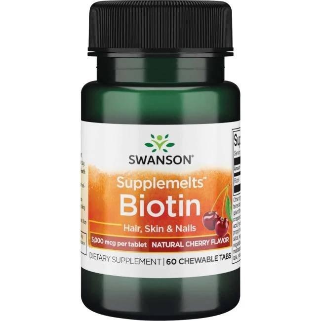 SWANSON Biotyna 60 tabletek do ssania