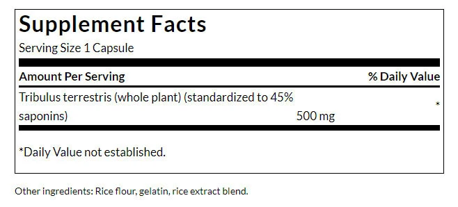 Swanson - Extrakt aus Tribulus Terrestris, 500 mg - 60 Kapseln – Bild 3
