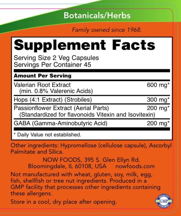 NOW Foods - Schlafunterstützung - 90 pflanzliche Kapseln – Bild 2