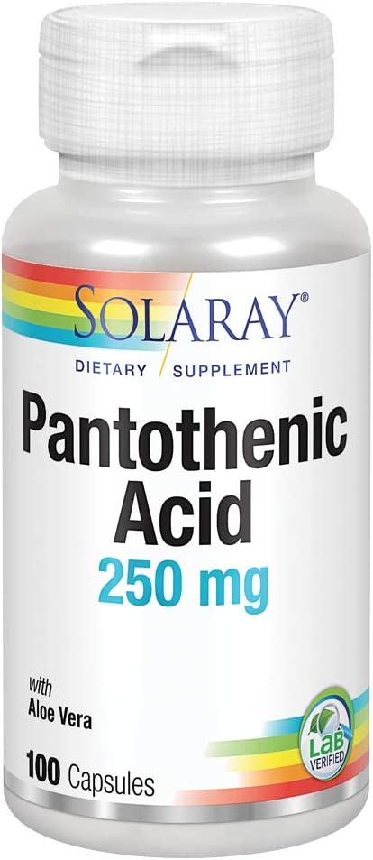 Solaray Pantothensäure 250 mg, 100 Kapseln – Bild 2