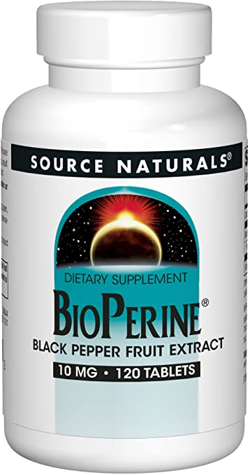 Source Naturals BioPerine 10mg 120 vegetarische Tabletten