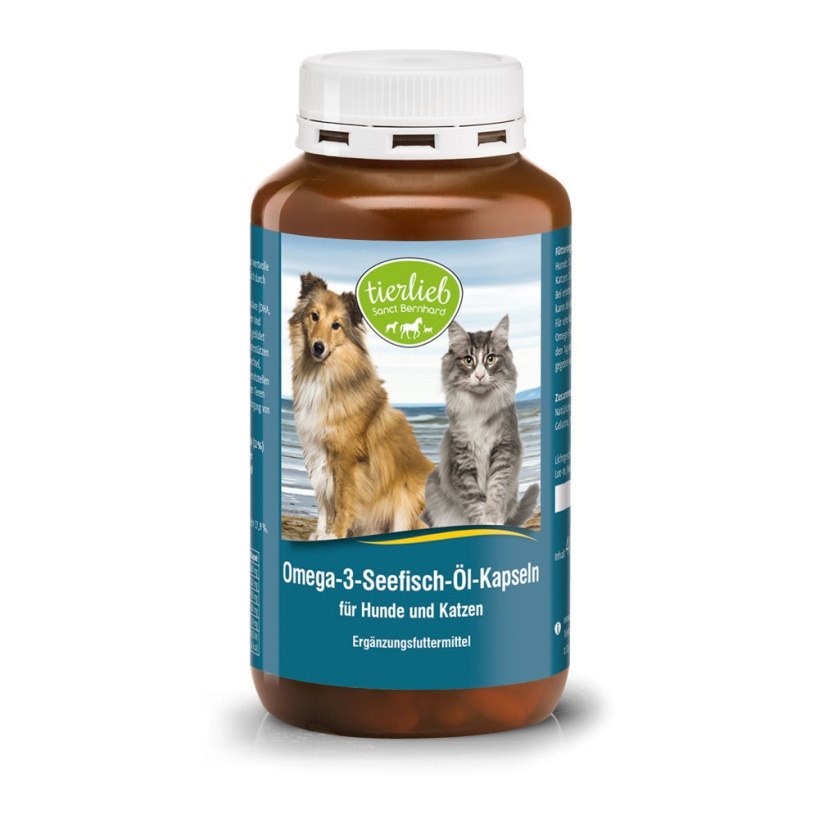 TIERLIEB Omega 3 Öl für Hunde und Katzen (400 Kps)