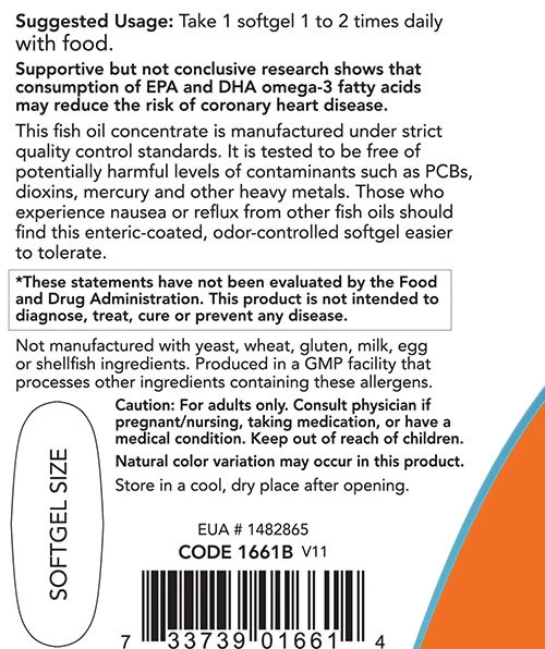 NOW Foods - Ultra Omega-3 - 90 Weichkapseln – Bild 3