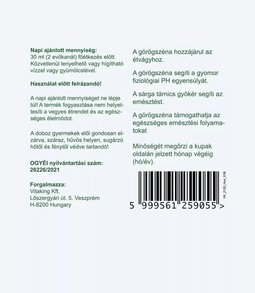 Vitaking - Appetito Plus Kräutersirup, 200 ml – Bild 3