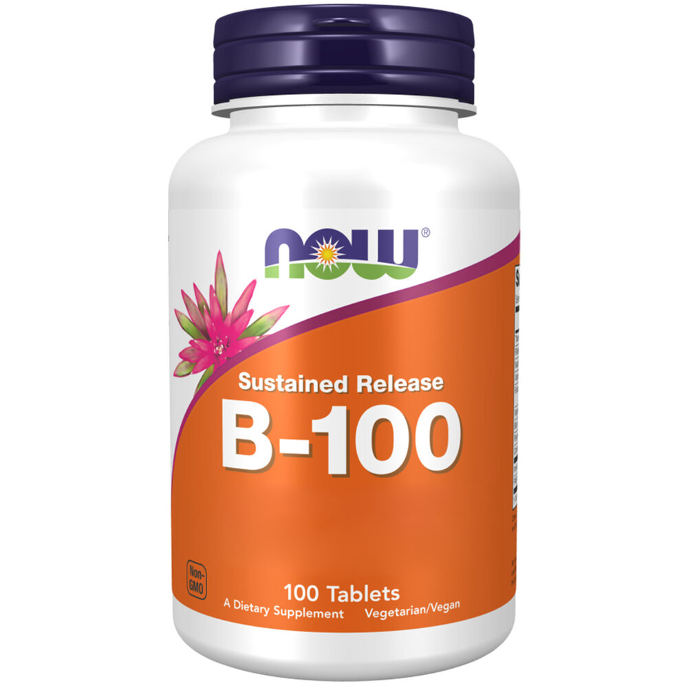 NOW Foods - Vitamin B-100 mit verlängerter Freisetzung - 100 Tabletten – Bild 6