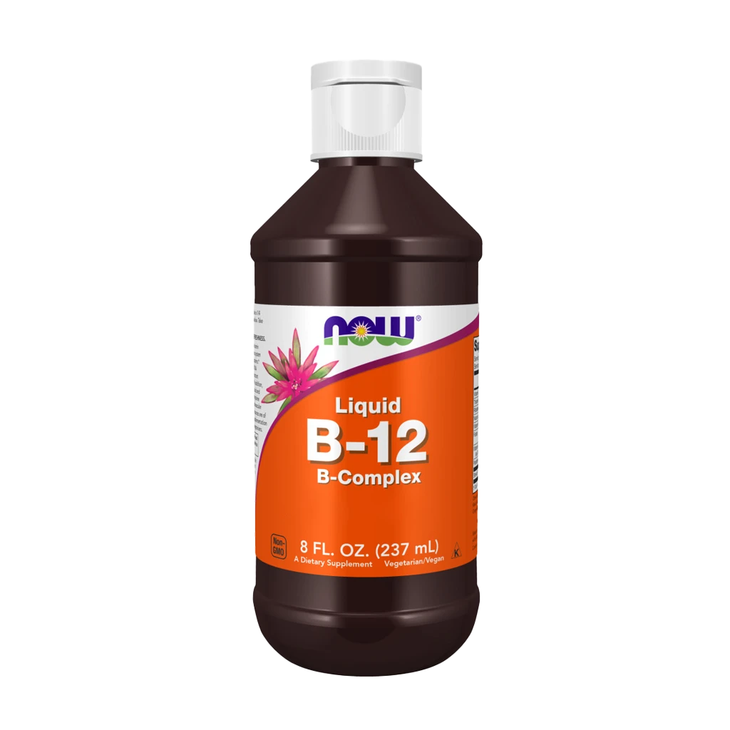 NOW Foods - Flüssiges Vitamin B-12 B-Komplex - 59 ml – Bild 2