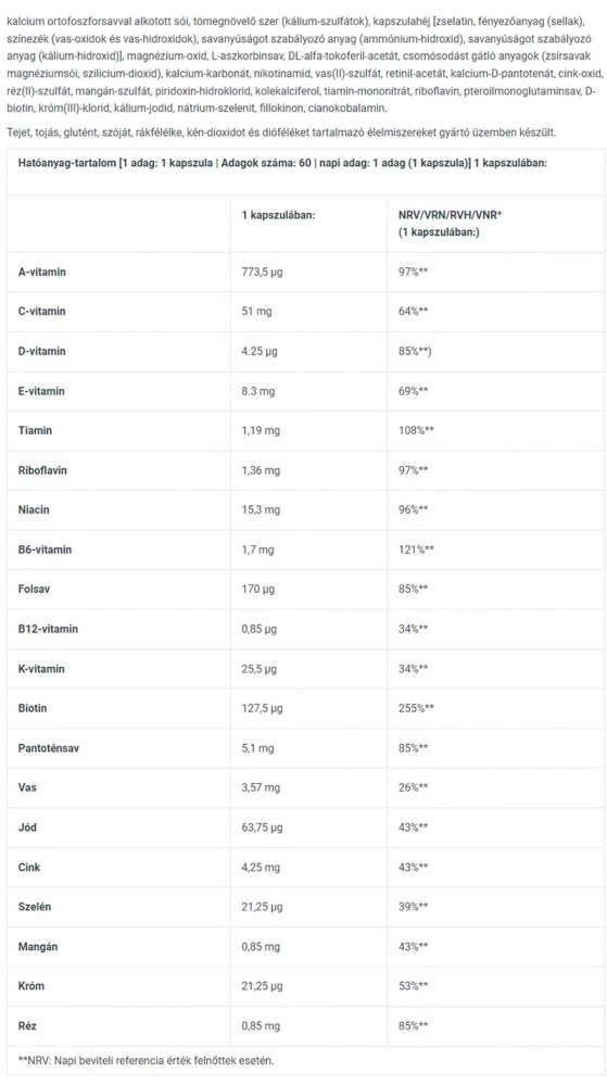 BioTechUSA - Vitamin-Komplex - 60 Kapseln – Bild 5