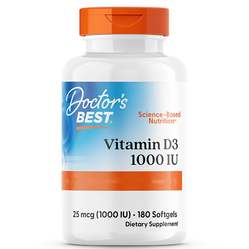 Doctor's Best - Vitamin D3, 5000 IE - 180 Weichkapseln – Bild 4