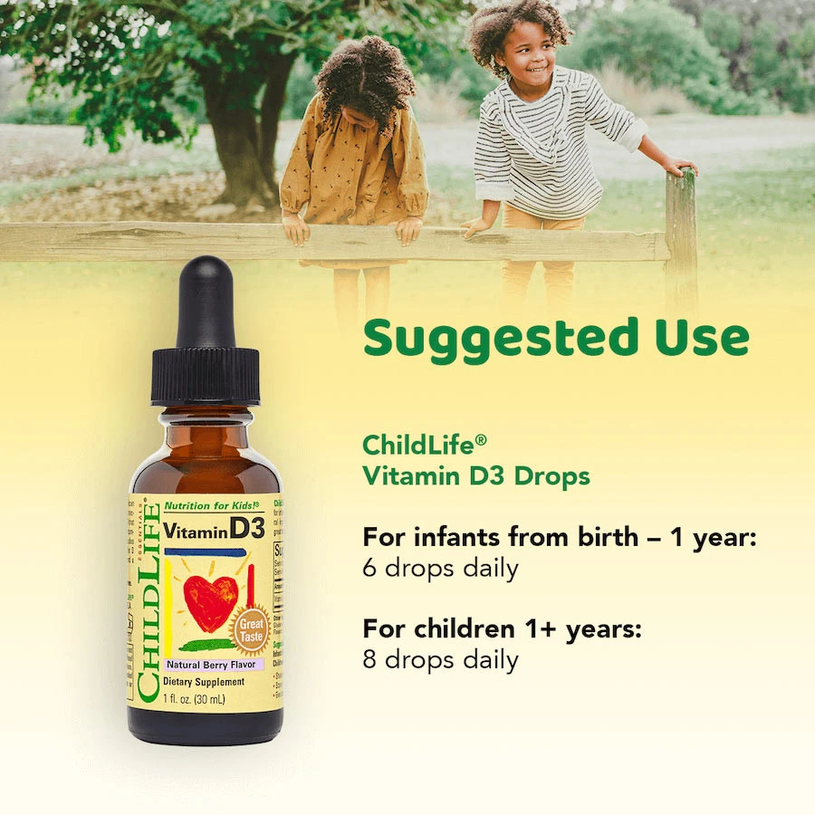 Child Life - Vitamin D3, natürliches Beeraroma - 30 ml – Bild 3