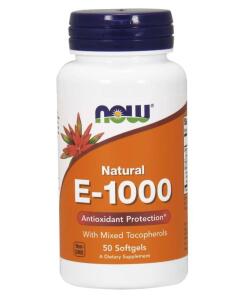 Vitamin E-1000 - Natural (Mixed Tocopherols) - 50 softgels