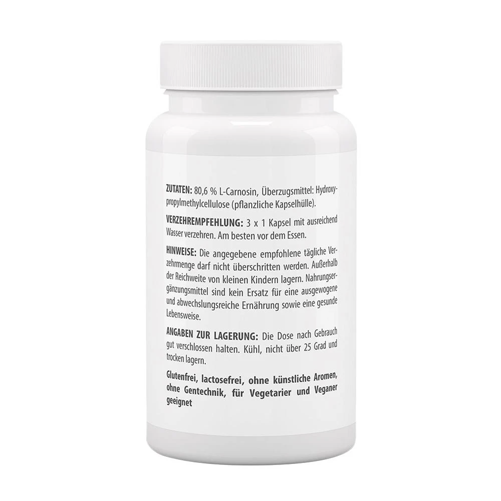 Vitaworld - Carnosin 500 mg (60 Kapseln) – Bild 3