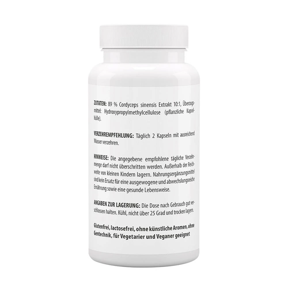Vitaworld - Cordyceps-Extrakt 500 mg CS4 (100 Kapseln) – Bild 3