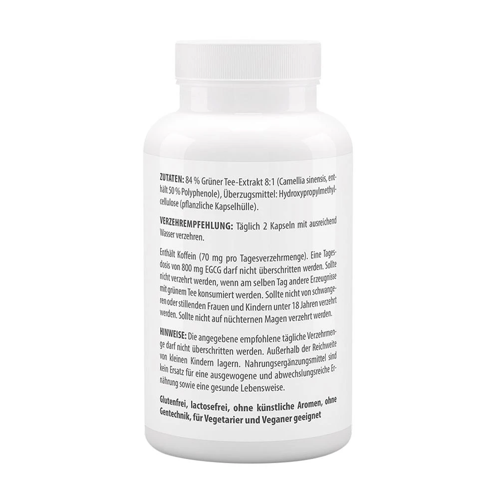 Vitaworld - Grüntee-Extrakt 500 mg (120 Kapseln) – Bild 3