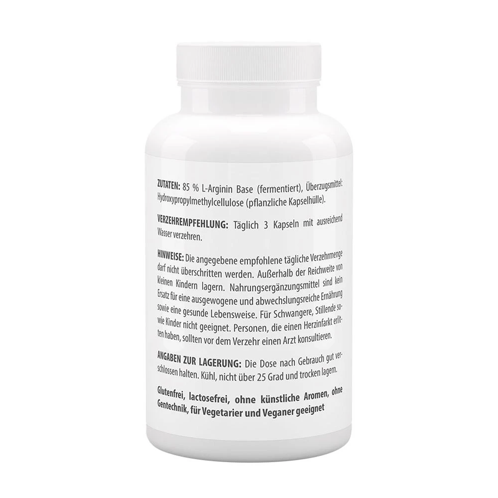 Vitaworld - L-Arginin 750 mg (100 Kapseln) – Bild 3