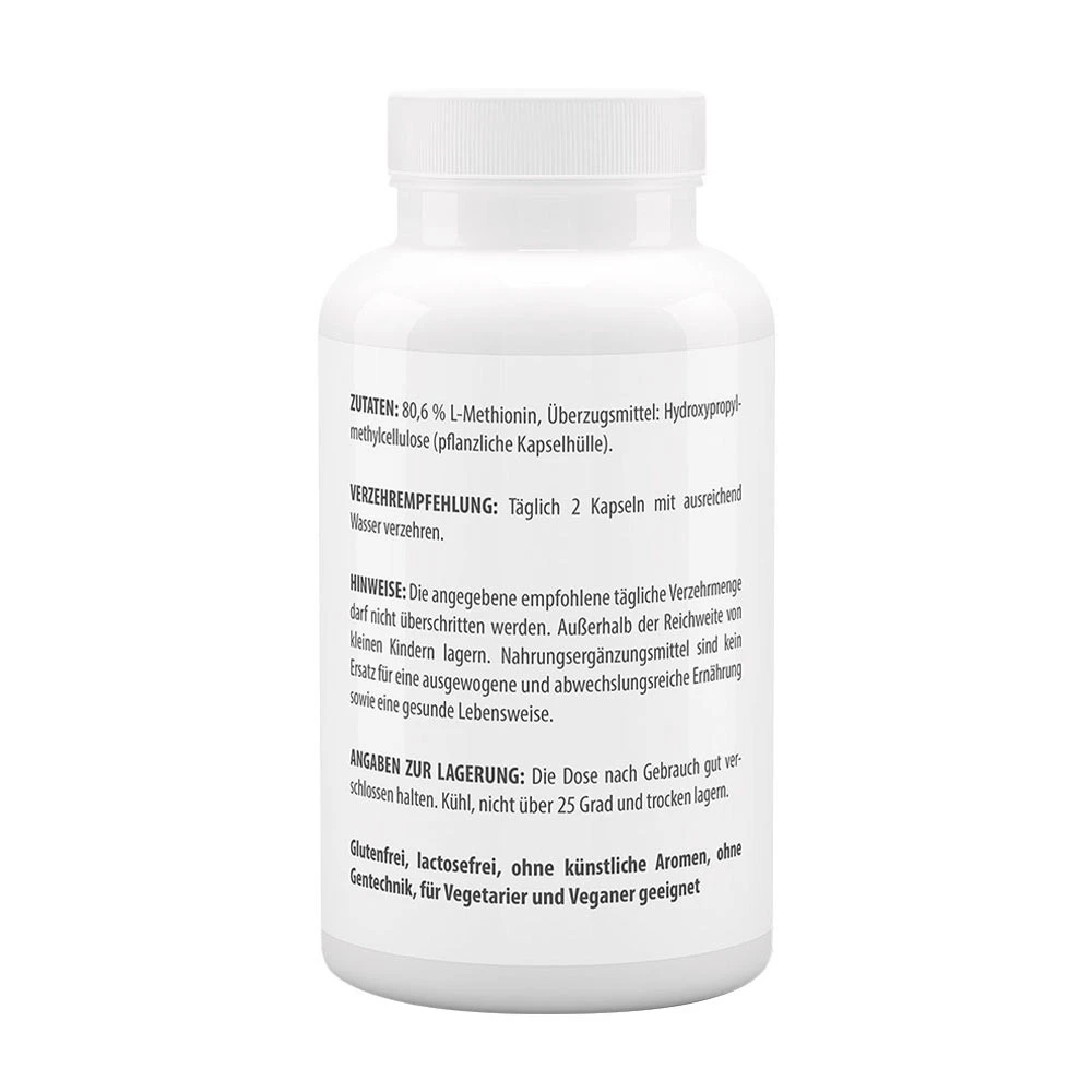 Vitaworld - Methionin 500 mg (120 Kapseln) – Bild 3