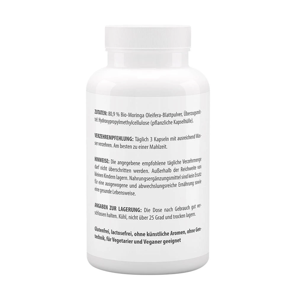 Vitaworld - Bio Moringa Oleifera 500 mg (120 Kapseln) – Bild 3