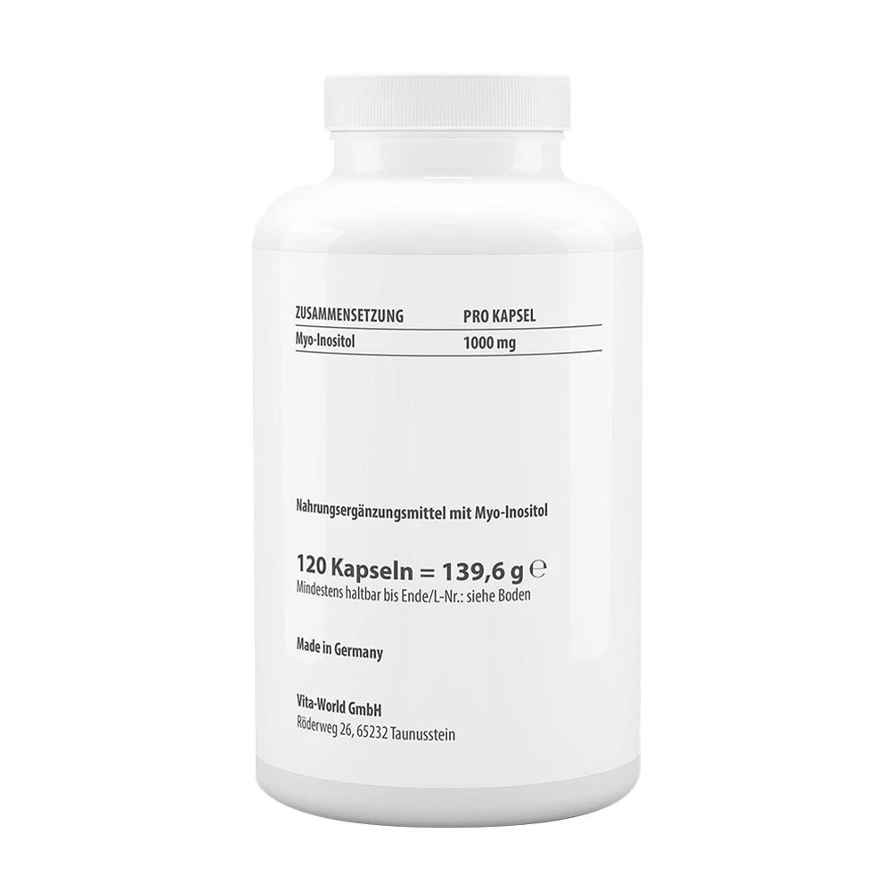 Vitaworld - Myo-Inositol 1000 mg (120 Kapseln) – Bild 2
